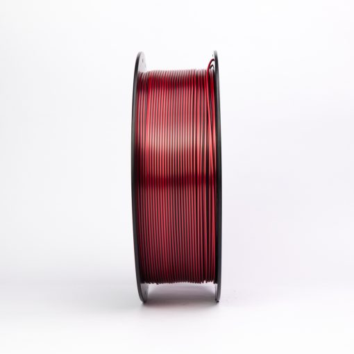 Miniatura 2 de Filamento PLA Silk Duo Preto e Vermelho 1kg