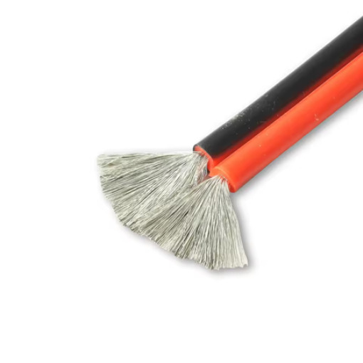 Imagem 2 de Cabo de silicone flexível vermelho preto de 2 pinos 16AWG (POR METRO)
