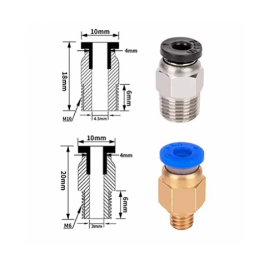 Imagem 4 de Conector Pneumático P/ Impressora 3D