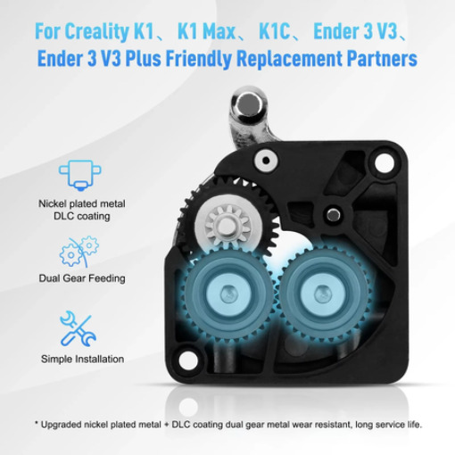 Imagem 2 de Kits de engrenagens extrusoras Creality k1c/k1/k1Max Ender 3 V3 Plus